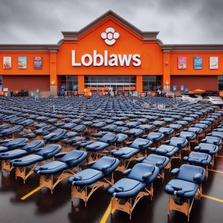Loblaw's Massage (Image Created from Designer. Powered by DALL·E 3)